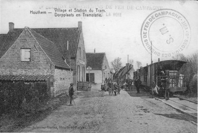HOUTHEM VILLAGE ET STATION DU TRAM 1915.jpg